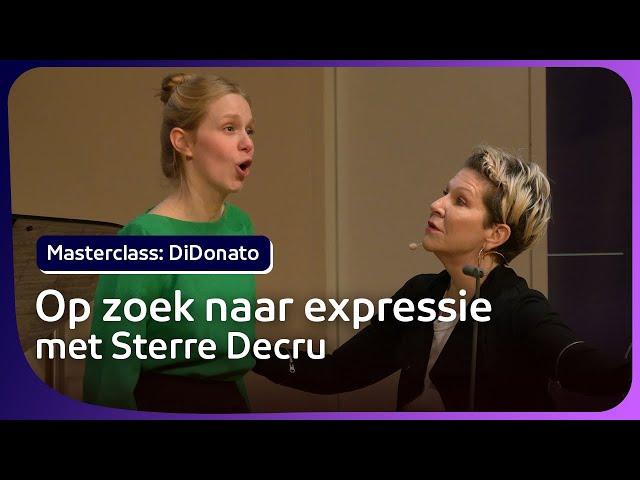 Masterclass Joyce DiDonato: Sterre Decru zingt Disprezzata regina (Monteverdi) | NPO Klassiek