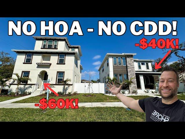 Tour 2 Tampa Florida New Construction Homes For Sale with Recent Price Reductions in 2025!