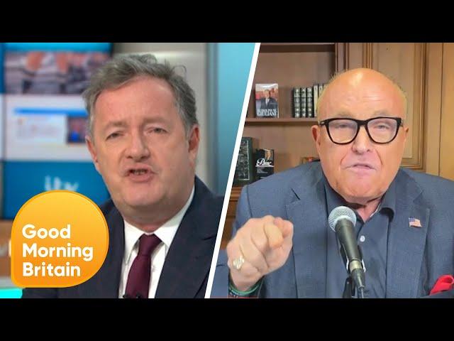 Piers and Rudy Giuliani Clash over Donald Trump's Tweets | Good Morning Britain