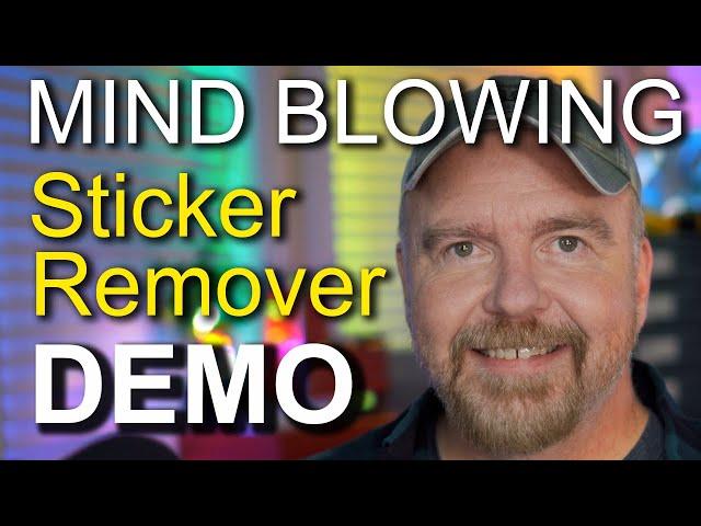 Mind-Blowing Demo of Sticker Remover - Duct Tape + Toilet Paper?