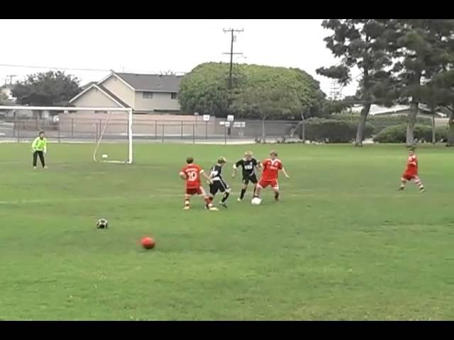 3 soccer balls on the field