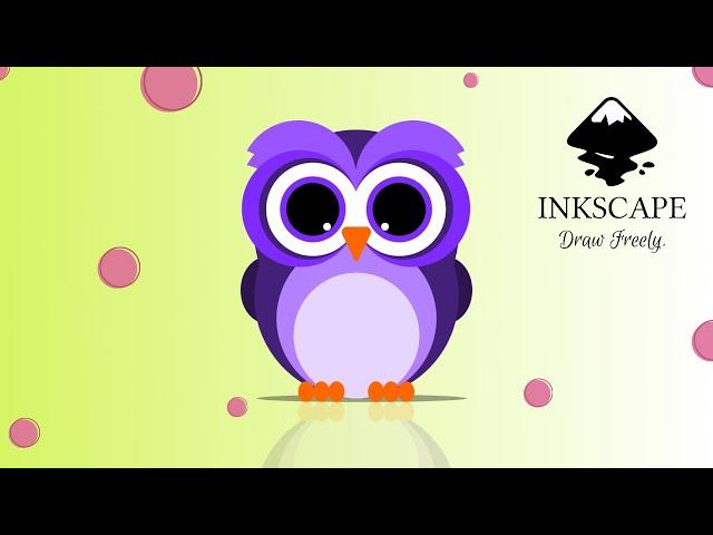 Vector Owl Illustration in Inkscape | Vector Artwork | Ellipse Tool | Speed Art