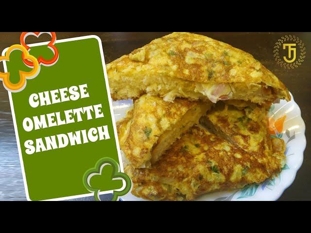 Omelette Cheese Sandwich | Easy Breakfast Recipe | Sandwich Recipes | TJ Vlogs