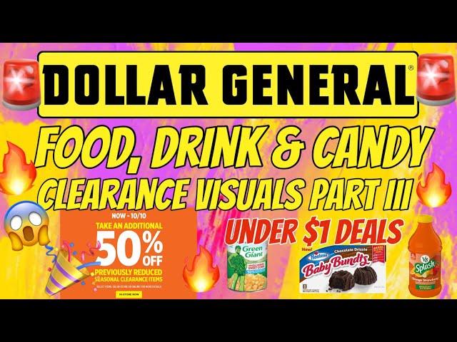 DOLLAR GENERAL CLEARANCE FOOD & DRINKSTOCK UP PRICES ON CANNED GOODSDON’T MISS THIS! MUST WATCH