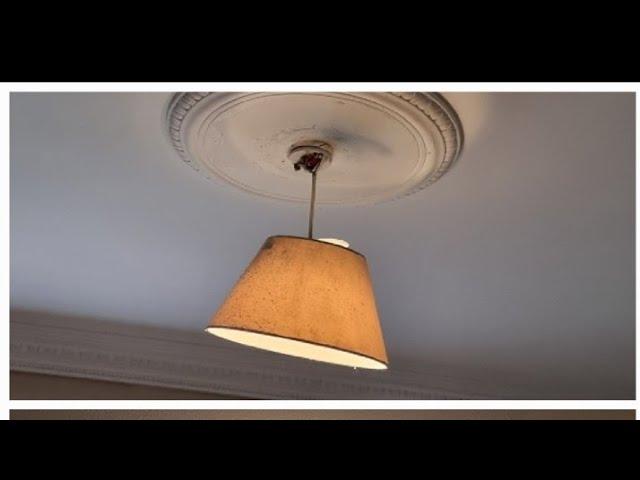 How to remove decorative ceiling rose without any mess...