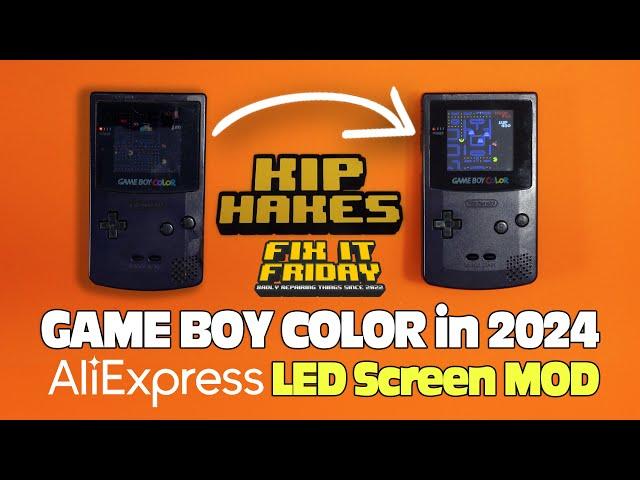 Cheap AliExpress Game Boy Color Screen Upgrade - Pimping a viewers console and fixing low sound