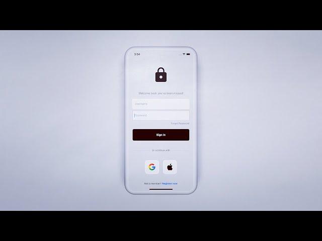  Modern Login UI • Flutter Auth Tutorial 