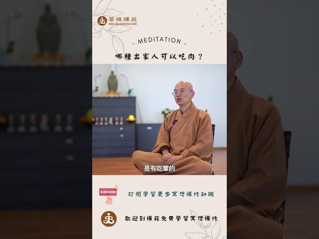 哪种出家人可以吃肉? |  訂閱免費學習冥想| 歡迎線下來菩提禪苑免費學習冥想| What is meditation? Learn meditation #冥想 #meditation