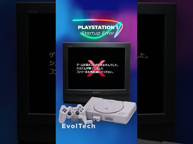 PlayStation 1 Prototype Startup Error! #short