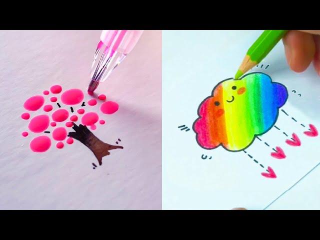 Cool and Easy Drawing Ideas for Beginners and Beyond! Simple Drawing Tricks. How to Draw