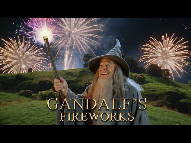  Gandalf's Fireworks in the Shire | Lord of the Rings inspired 1 HOUR TIMER - New Year's Countdown