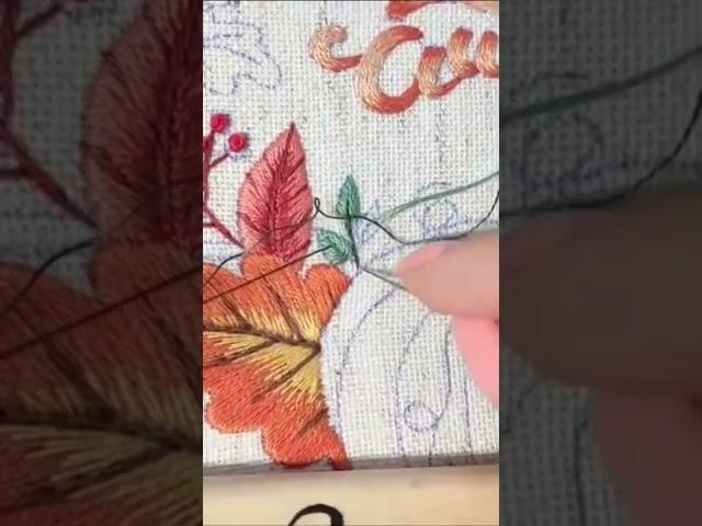Hello Autumn  Pumpkins Embroidery Design  Hand Embroidery Pattern & Kit + Tutorials for Beginners!