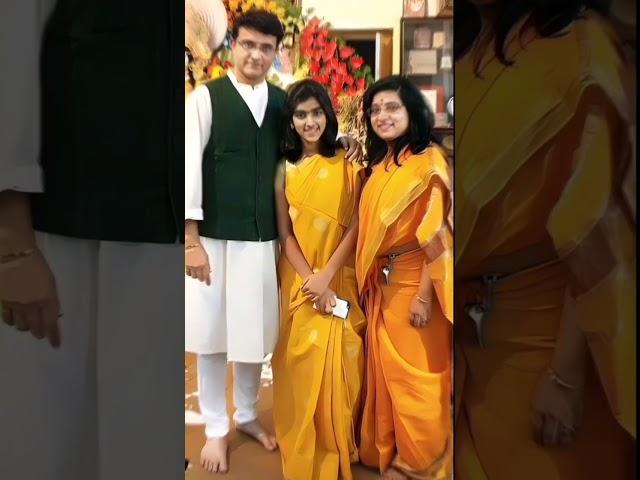 ️ Sourav Ganguly with his wife and daughter #souravganguly #shorts #ytshorts