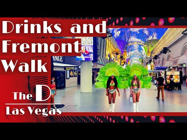 The D Hotel Las Vegas | Fremont Street Downtown Walkthrough Tour from The D Hotel to Circa Resort