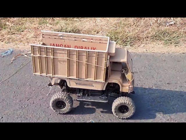 RC TRUK KARDUS DI JALANAN PEDESAAN