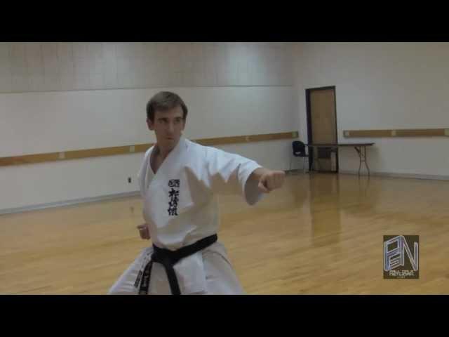 Shotokan Karate Heian Sandan Kata demonstration on PaulGaleNetwork.com