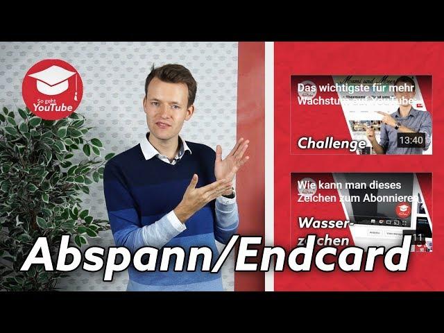 YouTube Endcard/Abspann erstellen: So geht es richtig! (mit kostenloser Vorlage)