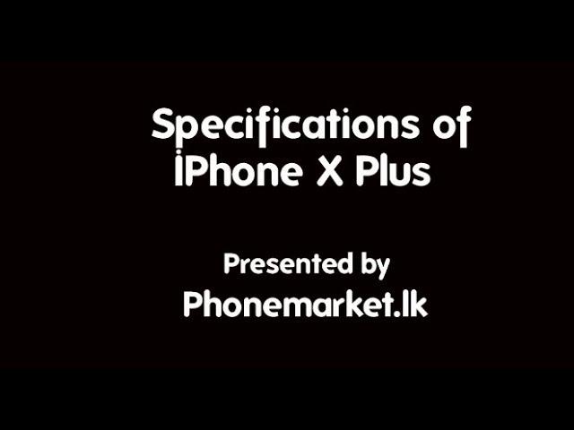 IPhone X Plus Price Sri Lanka