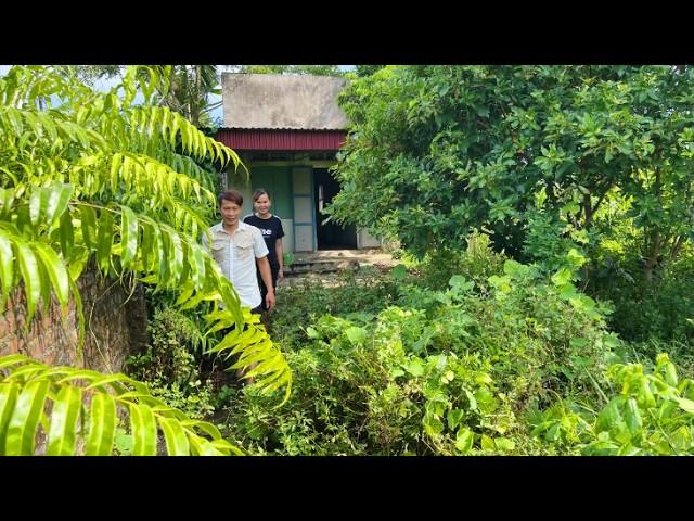 Help homeless couple clean up abandoned house to live in - Cut overgrown, invasive grass