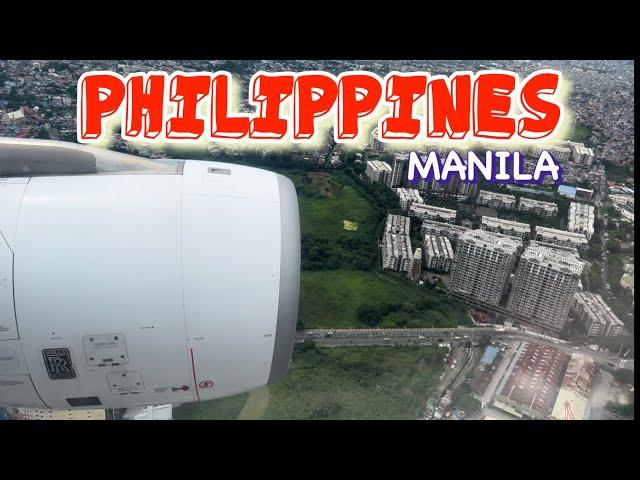 PHILIPPINE AIRLINES - Approach & Landing - Manila Airport / NAIA - Manila, Philippines - 4K@60fps