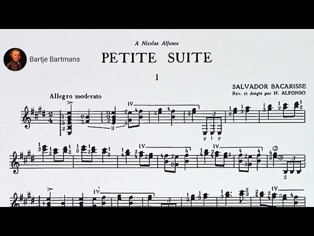 Salvador Bacarisse - 3 Pieces from Petite Suite for guitar, Op. 57 (1950)