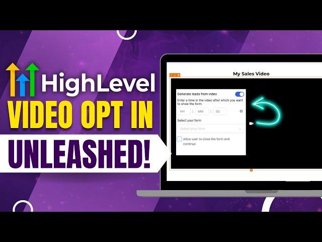 Unlock The Power Of Video Opt-in Forms With This Must-watch Tutorial! #gohighlevel