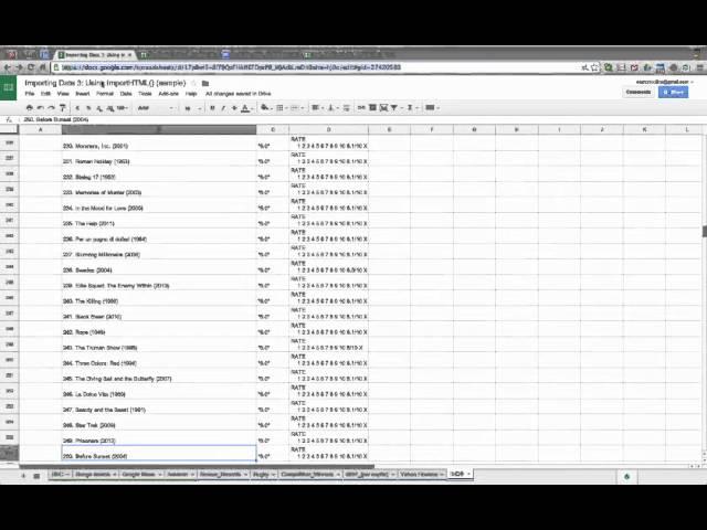 Importing Data 5 ImportRange