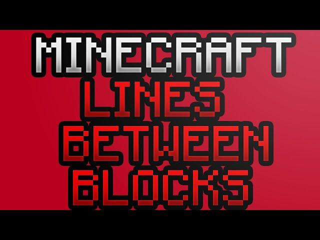 Minecraft strange lines between blocks fix Tutorial