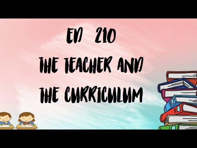 The Teacher and the Curriculum - The K to 12 Senior High School Curriculum