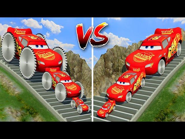 Big & Small Mcqueen with Saw wheels vs Big & Small Mcqueen with Monster Saw wheels - which is best?