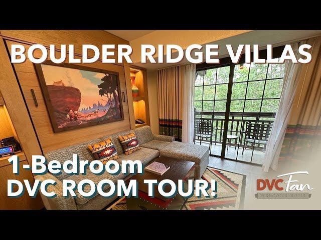 Tour a Stunning 1-Bedroom DVC Villa at Boulder Ridge Villas | Disney's Wilderness Lodge!