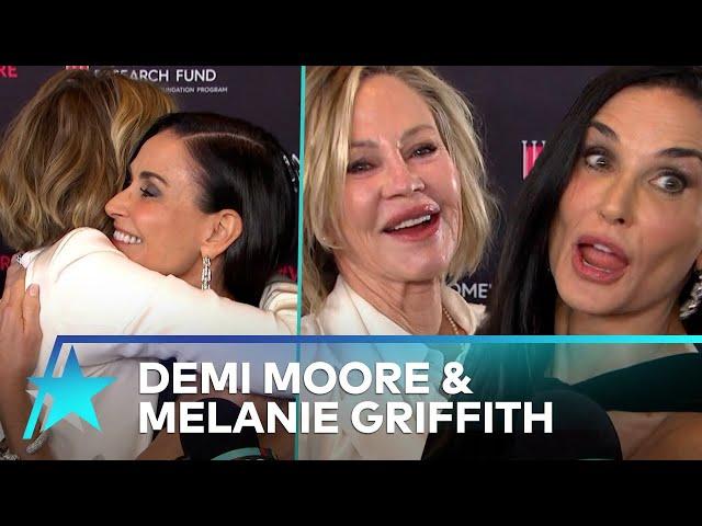 Demi Moore Interview Gets Crashed By Melanie Griffith