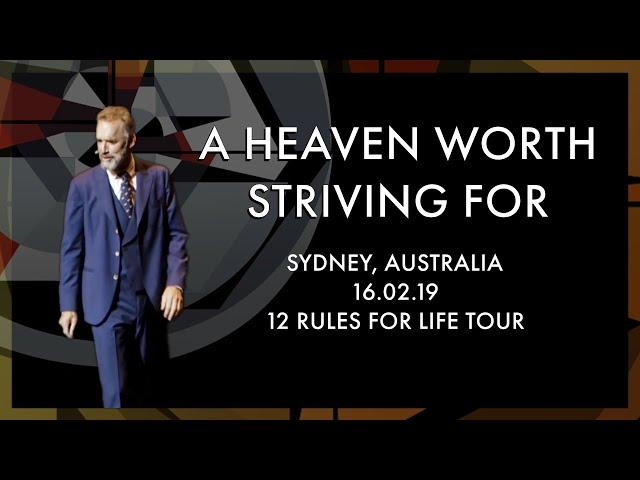 Lecture: 12 Rules for Life Tour - Sydney, Australia.