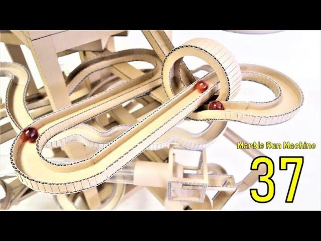 Marble Run Machine 37【MARBLE RUN TOWER】ビー玉コースター37/ダンボール工作　マーブルランタワー