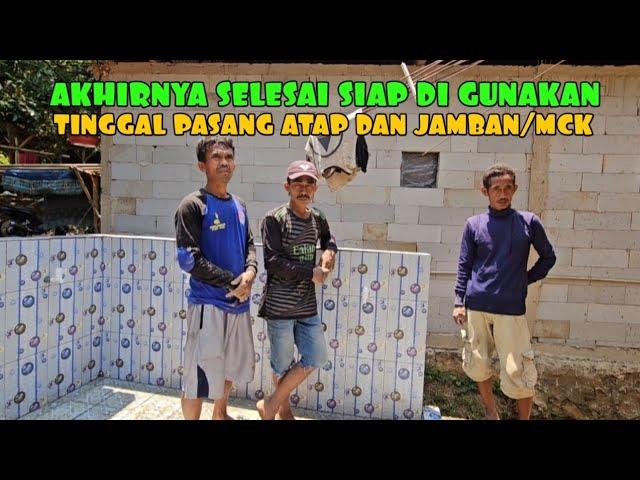 ALHAMDULILAH UNTUK PEMBUATAN TEMPAT AIR WUDHU AKHIRNYA SELESAI TINGGAL PASANG ATAP DAN JAMBAN/MCK