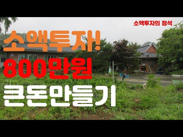 부동산경매:어머! 어머.이걸 안보다고? 그럼 안되지!   소액 투자금 800만원으로  어떻게 큰돈을 만들수 있을까! 소액투자의 정석.