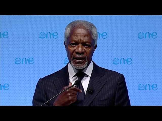 Kofi Annan at One Young World 2012, speech followed by Q&A