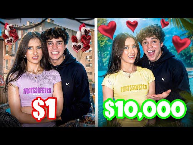 $1 VS $10,000 Valentine's DATE!!