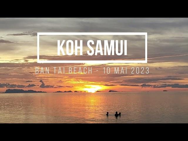 Ban Tai Beach fabulous sunset, 5 min drive from Baan Sawadee villa Koh Samui