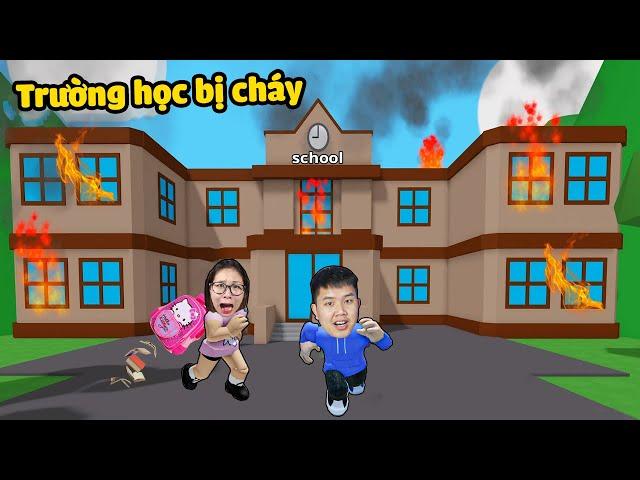 Đang học thì trường bị cháy, Liệu bqThanh và Ốc Có Sống Sót Thoát Khỏi Trường Học???