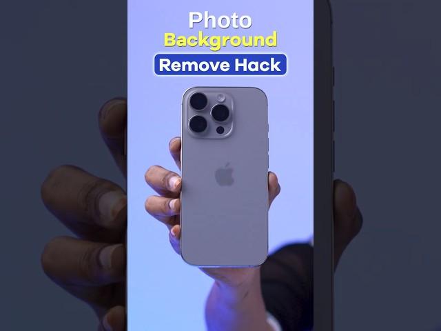 iPhone Trick Lets You Remove Photo Backgrounds in Seconds!