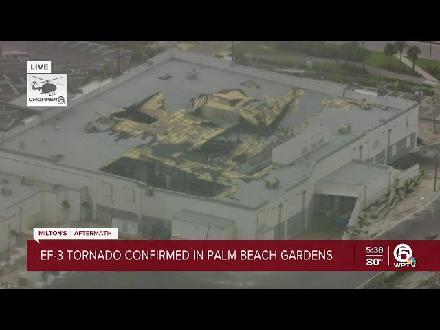 Chopper 5 gets aerial view of tornado damage in Avenir community of Palm Beach Gardens