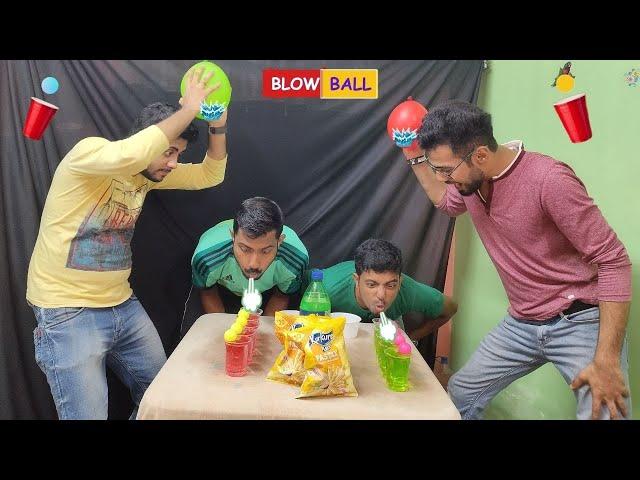 Blow the Ball Over Water Glass Challenge | Party Challenge Game | Gone Funny | 4ever BDRS