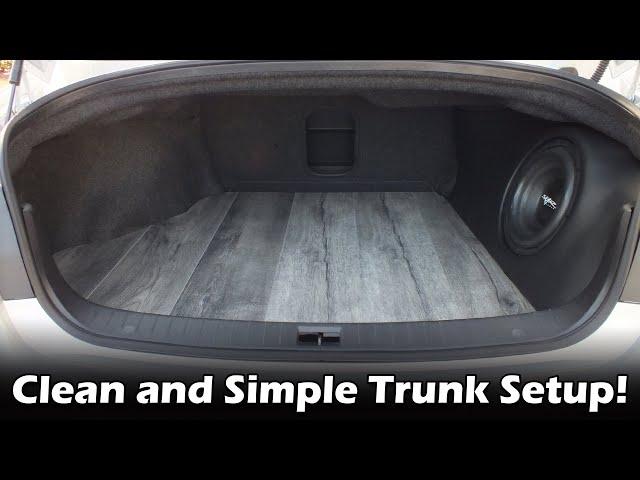 Building a custom fiberglass subwoofer enclosure & trunk setup in 10 minutes (Time Lapse)!