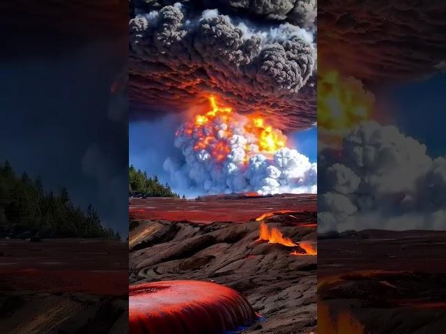 Dangerous volcano  #shortsfeed #naturelife #trending #shortsvideo #shorts