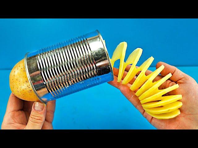 How To Make A Spiral Potato Cutter - DIY Spring Potato Machine