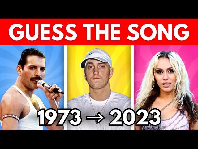 Guess the Song  | One Song per Year 1973-2023 | Music Quiz