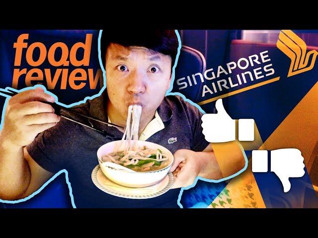 Singapore Airlines BUSINESS CLASS Food Review! San Francisco to Singapore 17 HOUR Flight