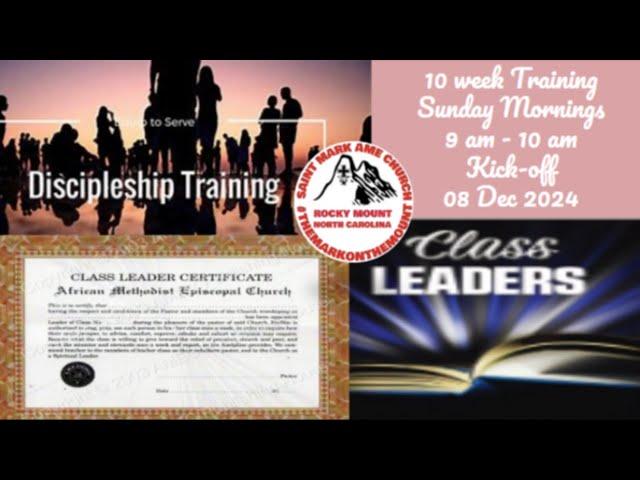 Discipleship & Class Leader Session 3 & 4 | #themarkonthemount @ Study | 05 January 2025