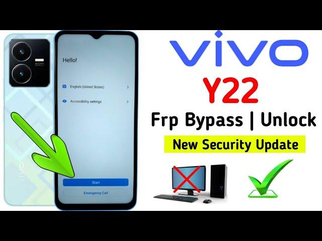 VIVO Y22 FRP BYPASS | GOOGLE ACCOUNT BYPASS | ANDROID 13 (Without PC) 2024